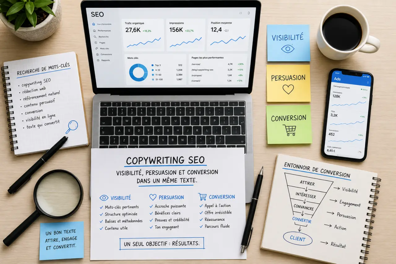 Copywriting SEO : visibilité, persuasion et conversion dans un même texte