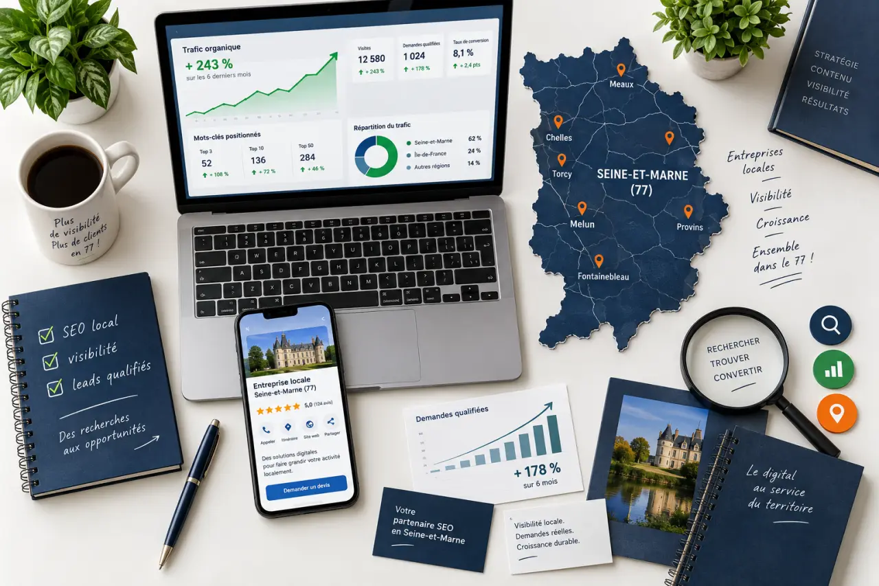 Une agence SEO dans le 77 doit relier visibilité locale et demandes qualifiées